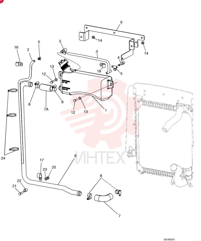 RESERVOIR, COOLANT E,3L