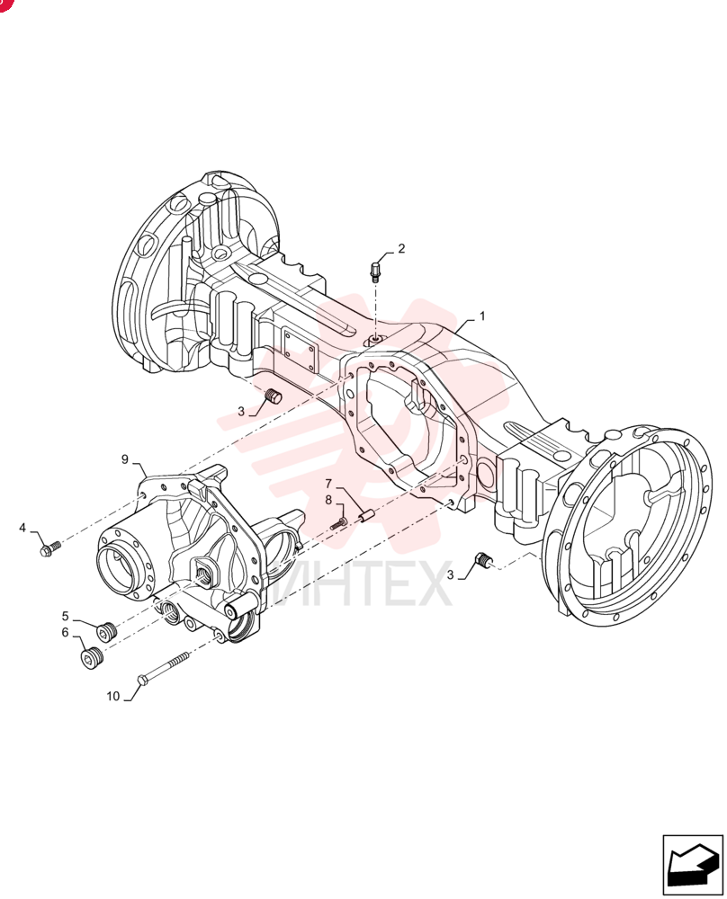 AXLE HOUSING 87708390