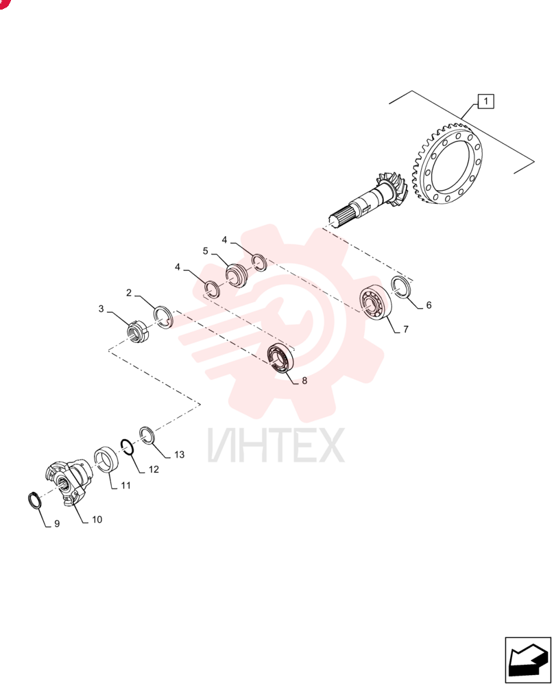 BEVEL GEAR,T12 Pinion / T33 Gear
