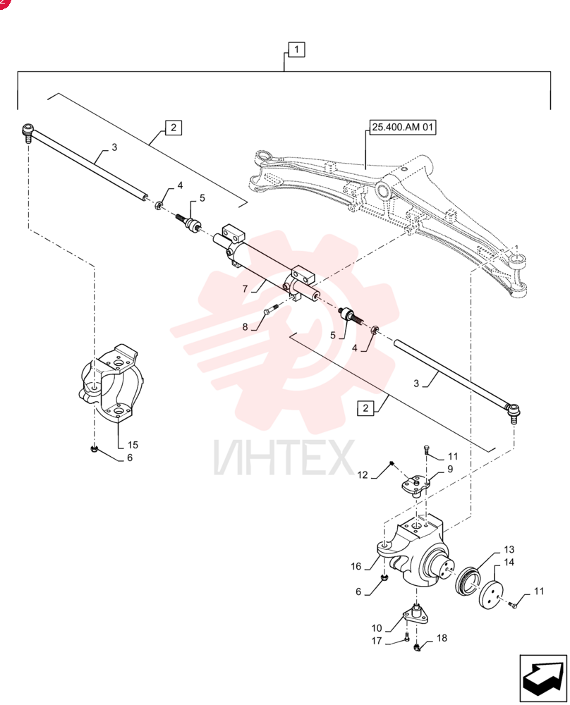 FRONT AXLE 86990836 (3)