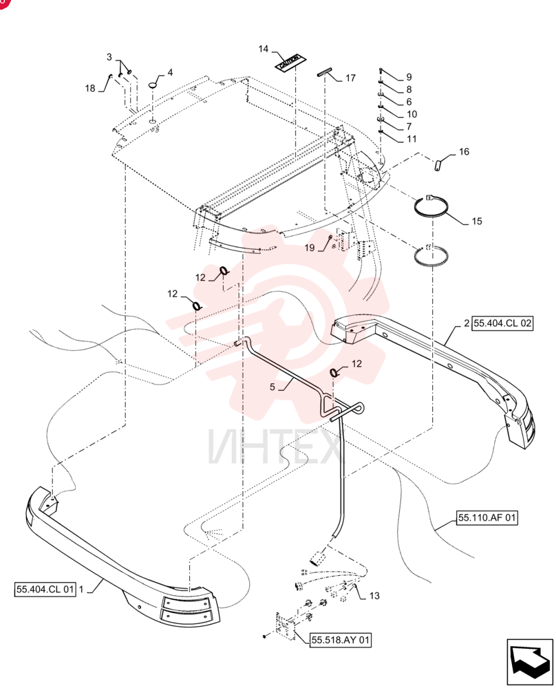 HOUSING ASSY. 87525064 (2)
