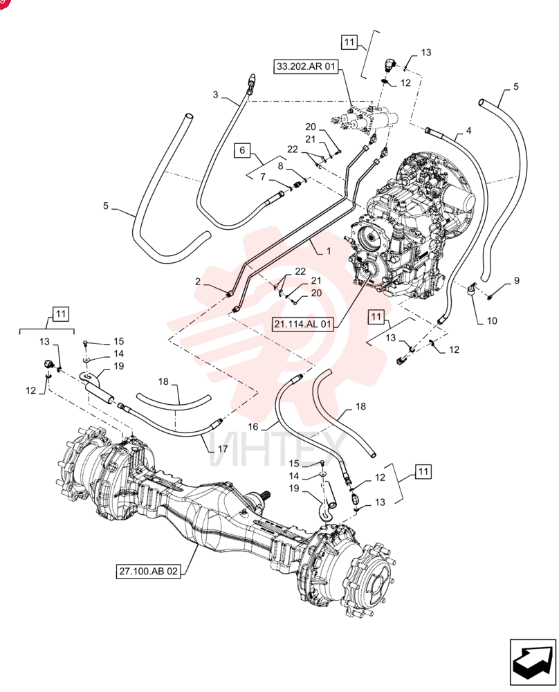 HYD TUBE 84329361 (1)