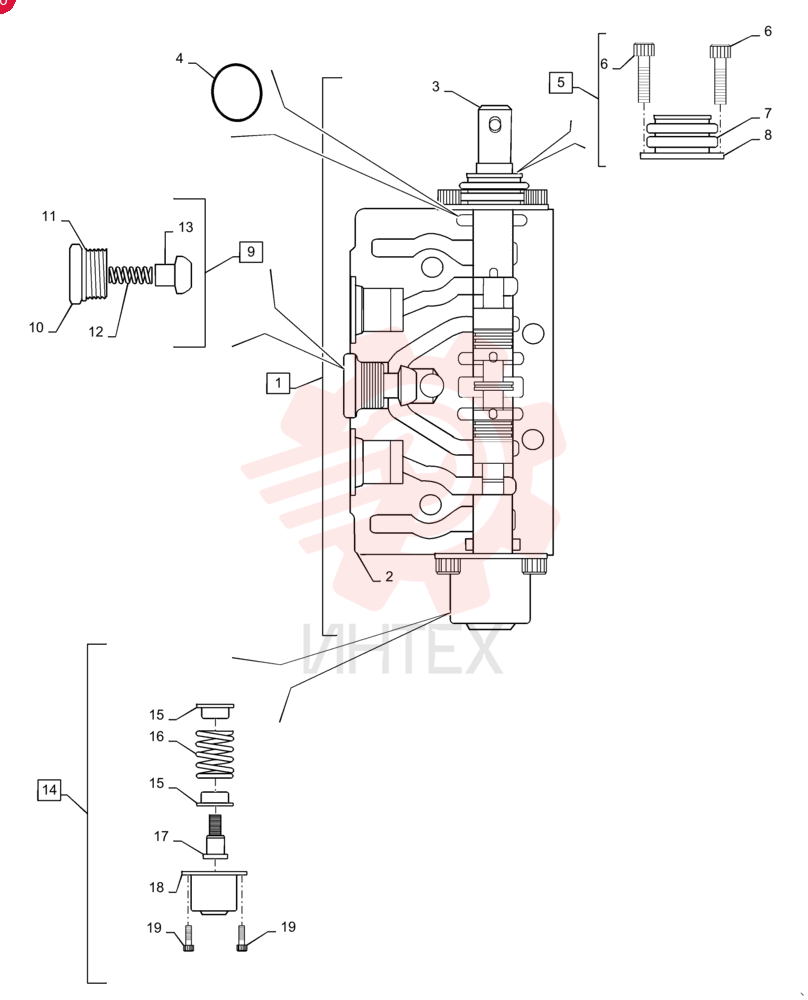 HYD VALVE SECTION 418956A1