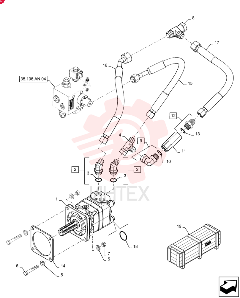 HYDRAULIC MOTOR 47535367