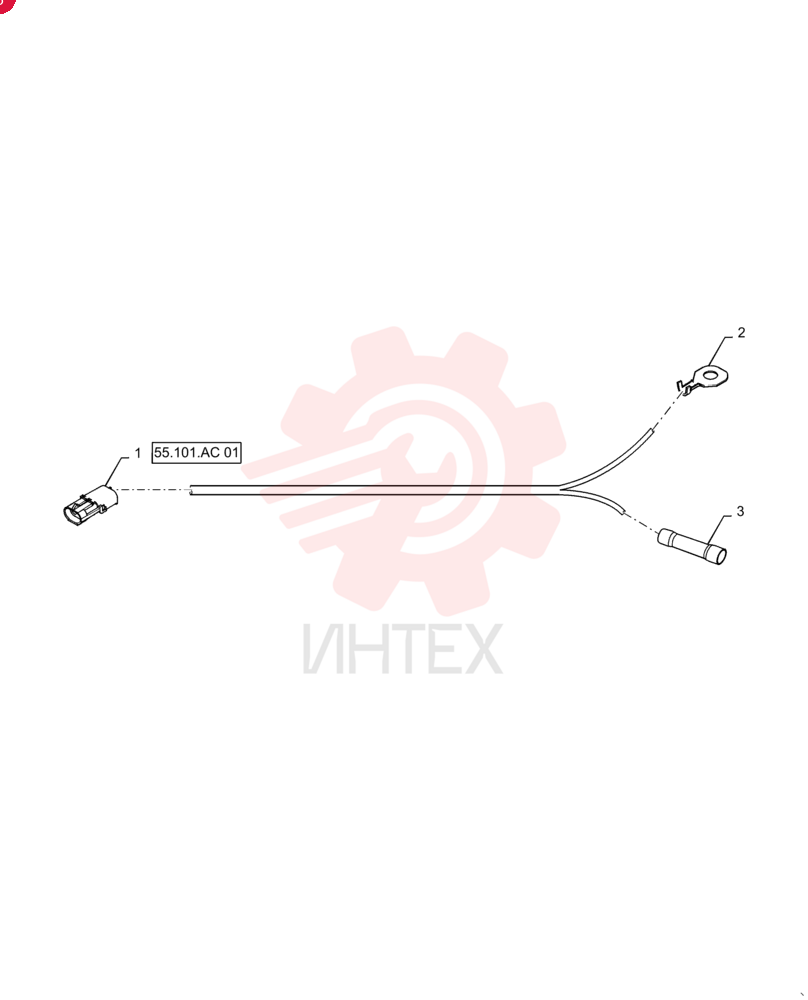 MULTIPOLE CONNECTOR,Male, 2 Cavities