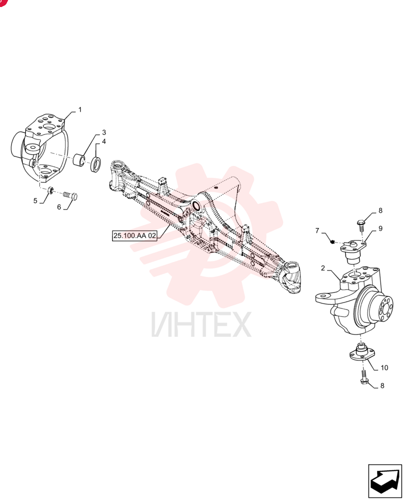 STEERING KNUCKLE 84497943
