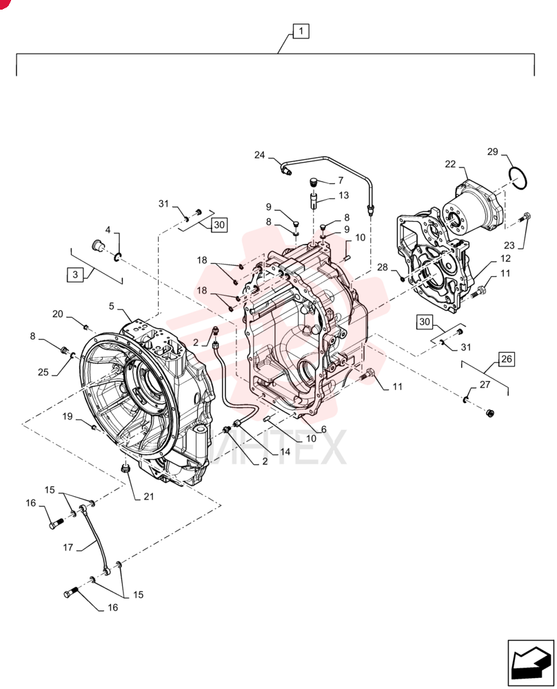 TRANSMISSION HOUSING 84468417