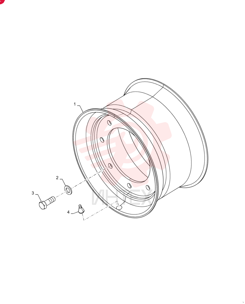 WHEEL,9.75 W x 16 Dia