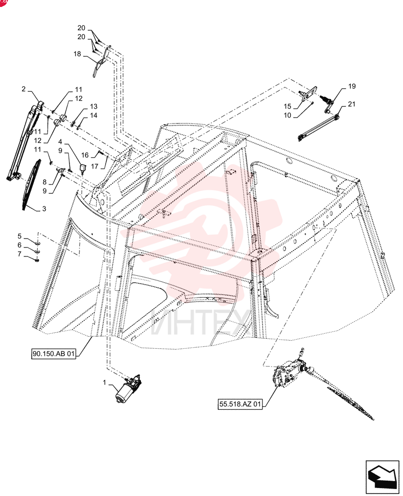 WIPER MOTOR 47581728