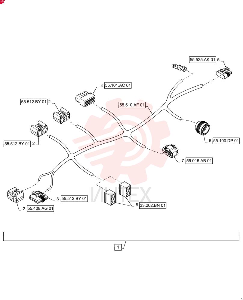 WIRE HARNESS 84526779 (2)