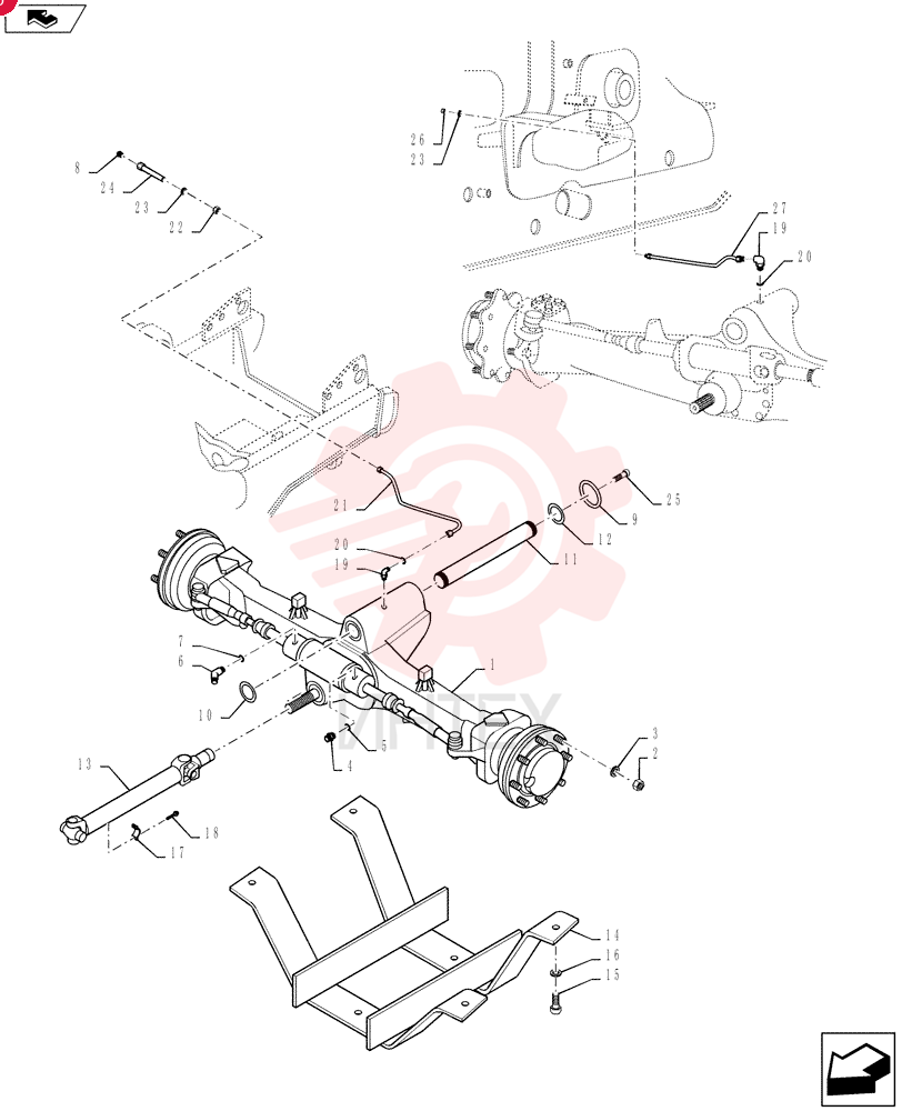 4WD AXLE ASSY