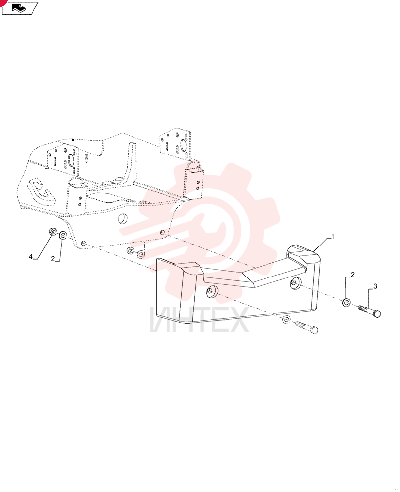 COUNTERWEIGHT,Front, 440 Lb