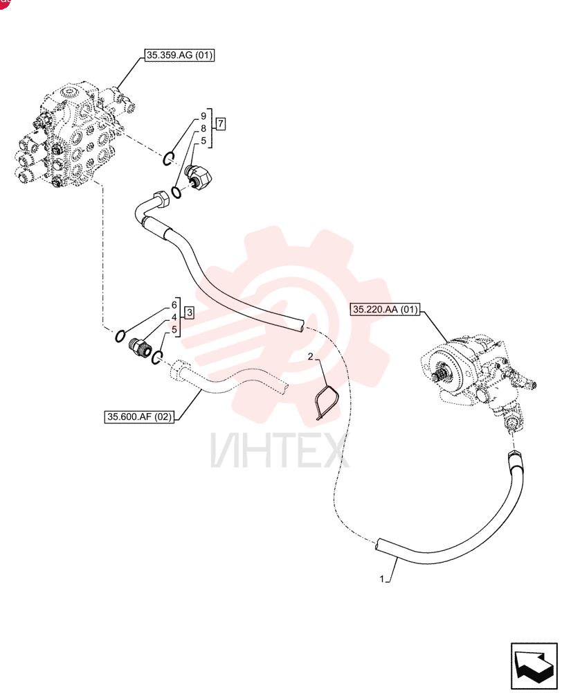 HYDRAULIC HOSE 47786736