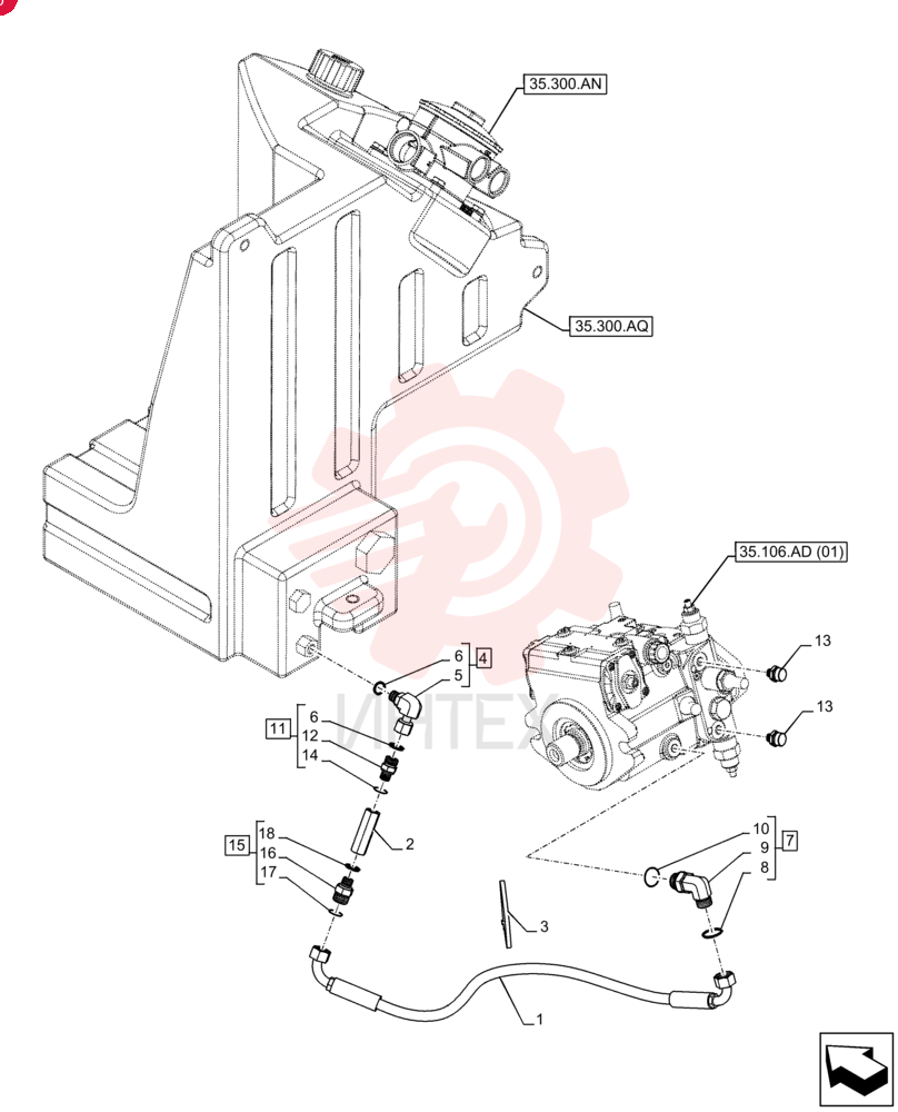 HYDRAULIC HOSE 47508455