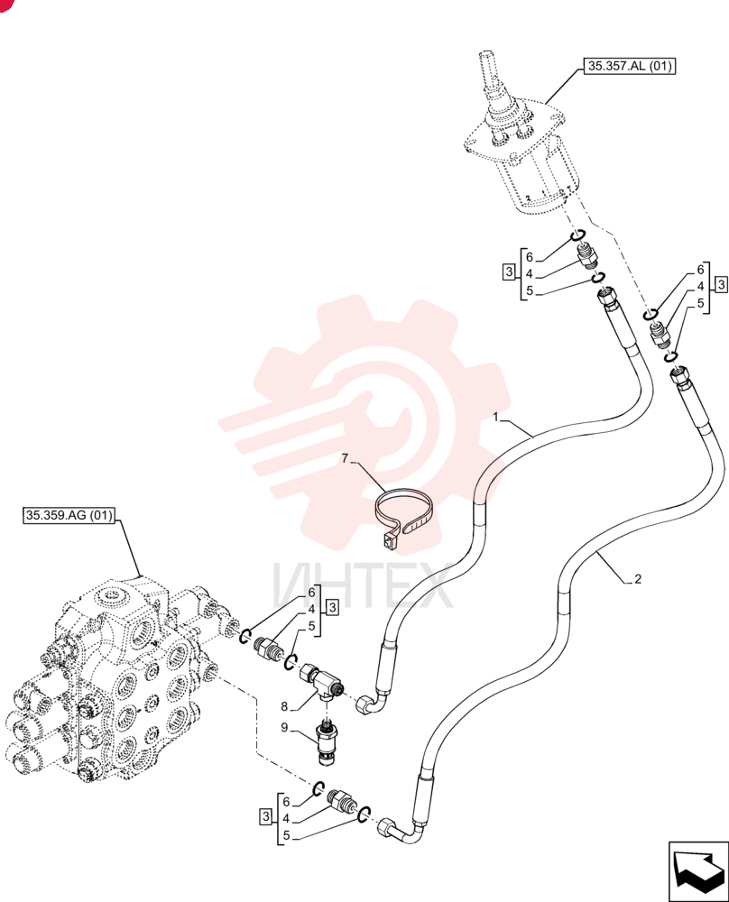 HYDRAULIC HOSE 47501125