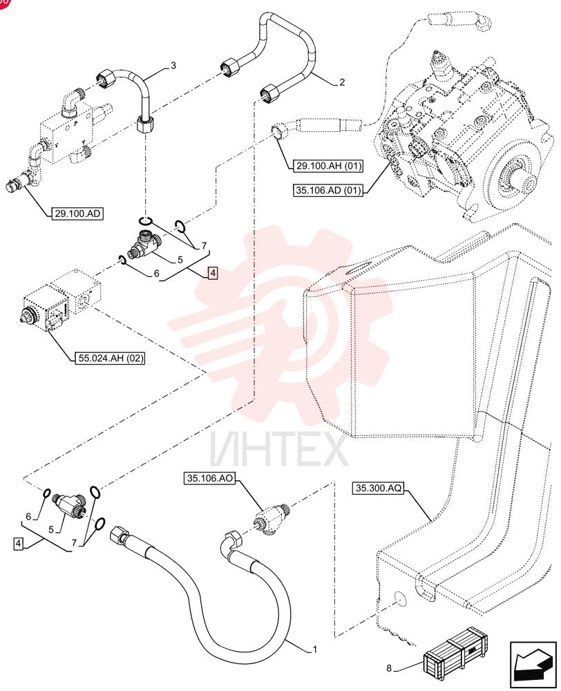 HYDRAULIC HOSE 47528775 (1)