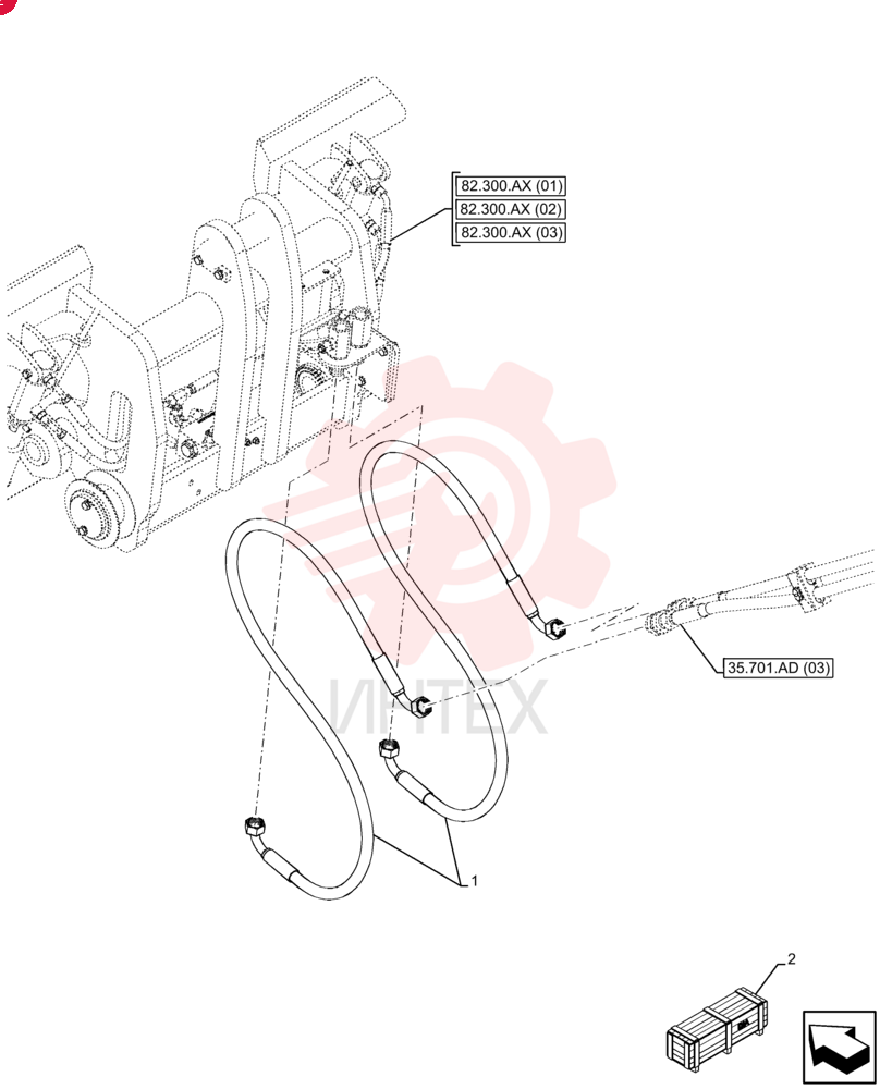 HYDRAULIC HOSE 47728534 (2)