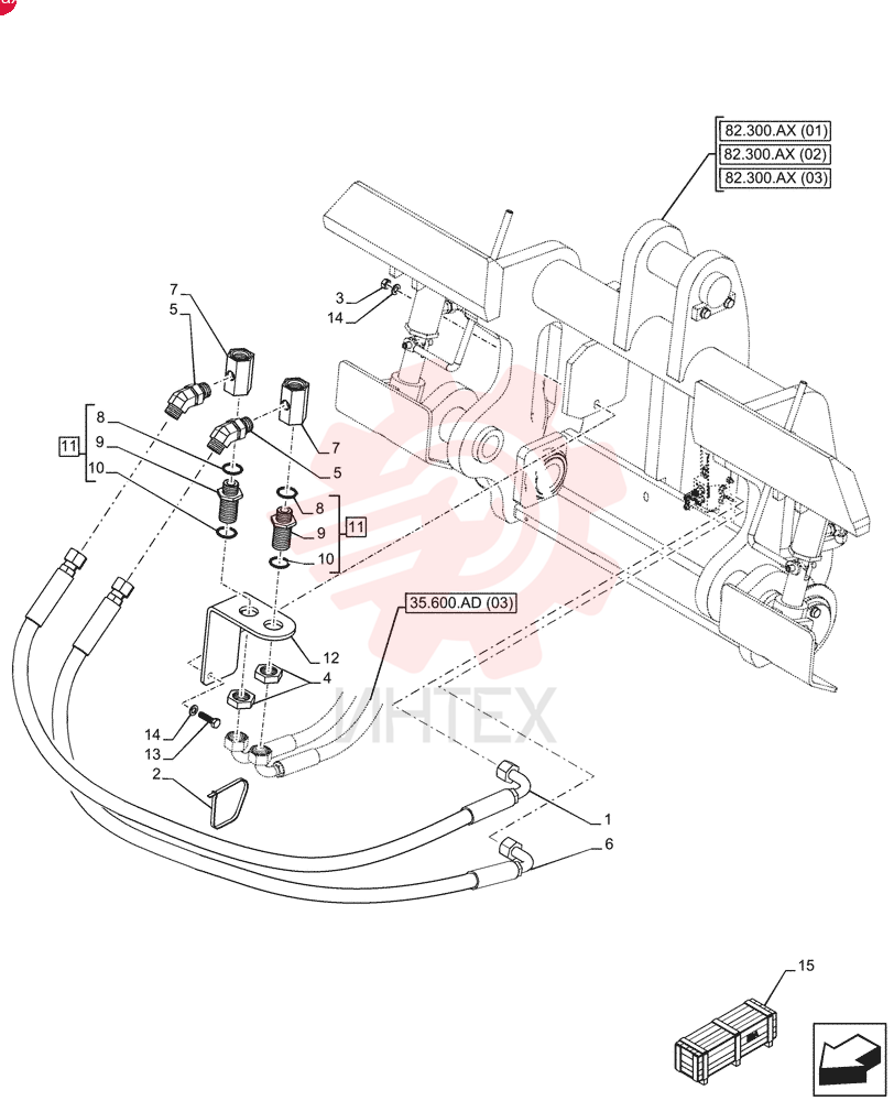 HYDRAULIC HOSE 47744866