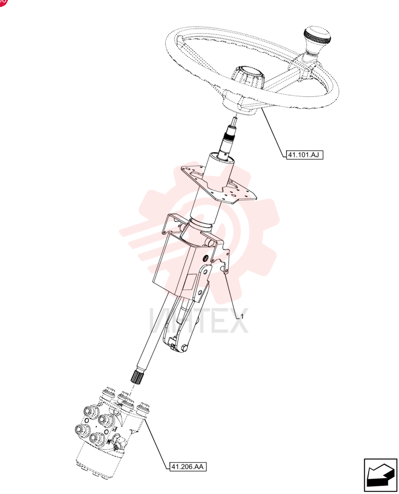 STEERING COLUMN 47648957