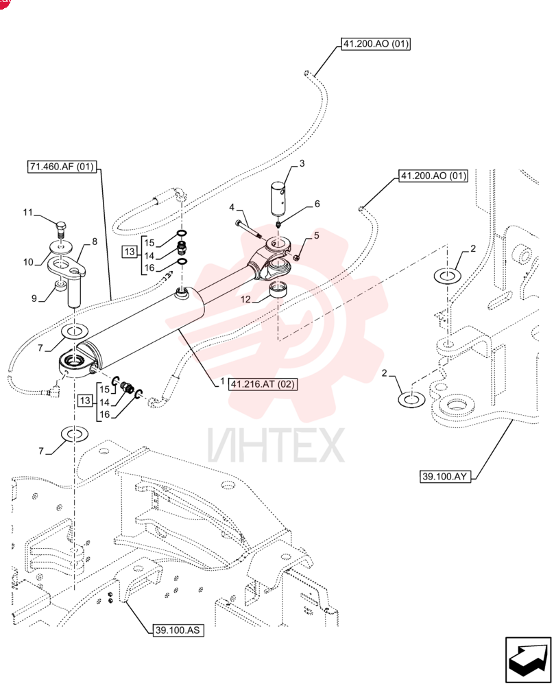 STEERING CYLINDER 47679902 (2)