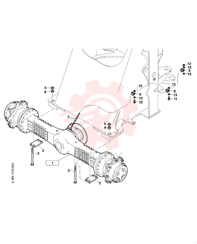 LIVE FRONT AXLE 2772373