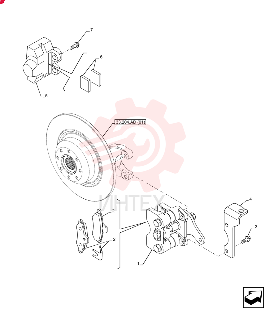PARKING BRAKE 84583042