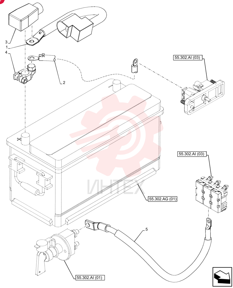 POS BATTERY CABLE 47583628