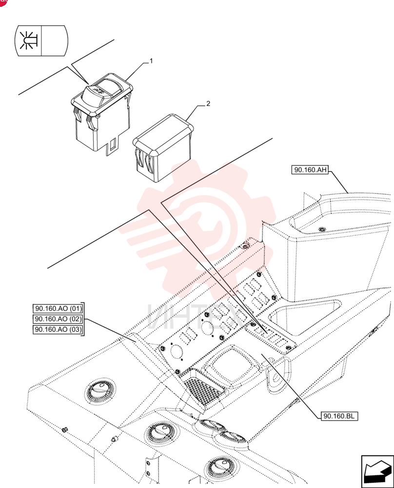 ROCKER SWITCH 84581162