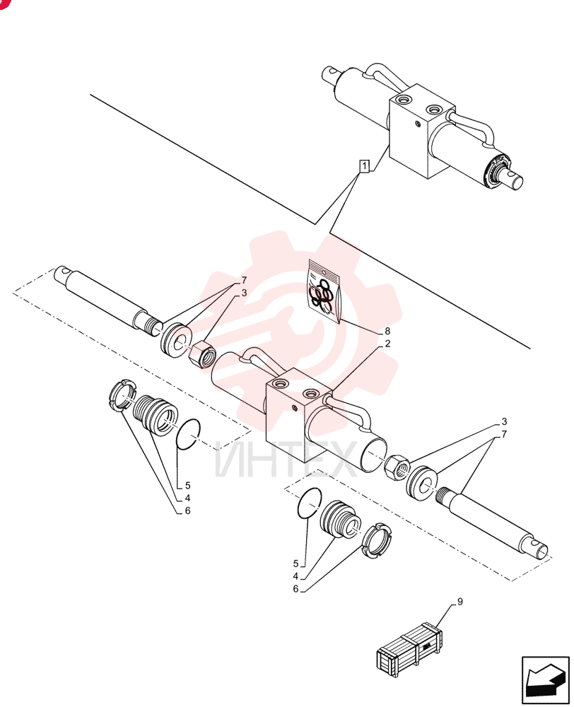HYDRAULIC CYLINDER 47823579