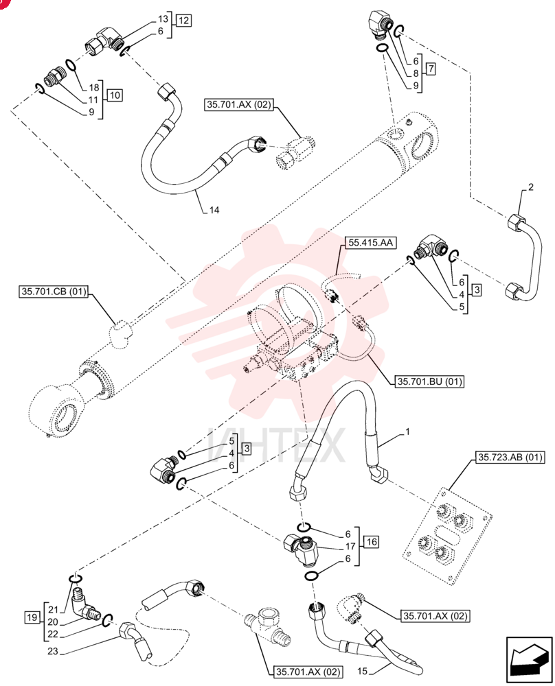 HYDRAULIC HOSE 47556482