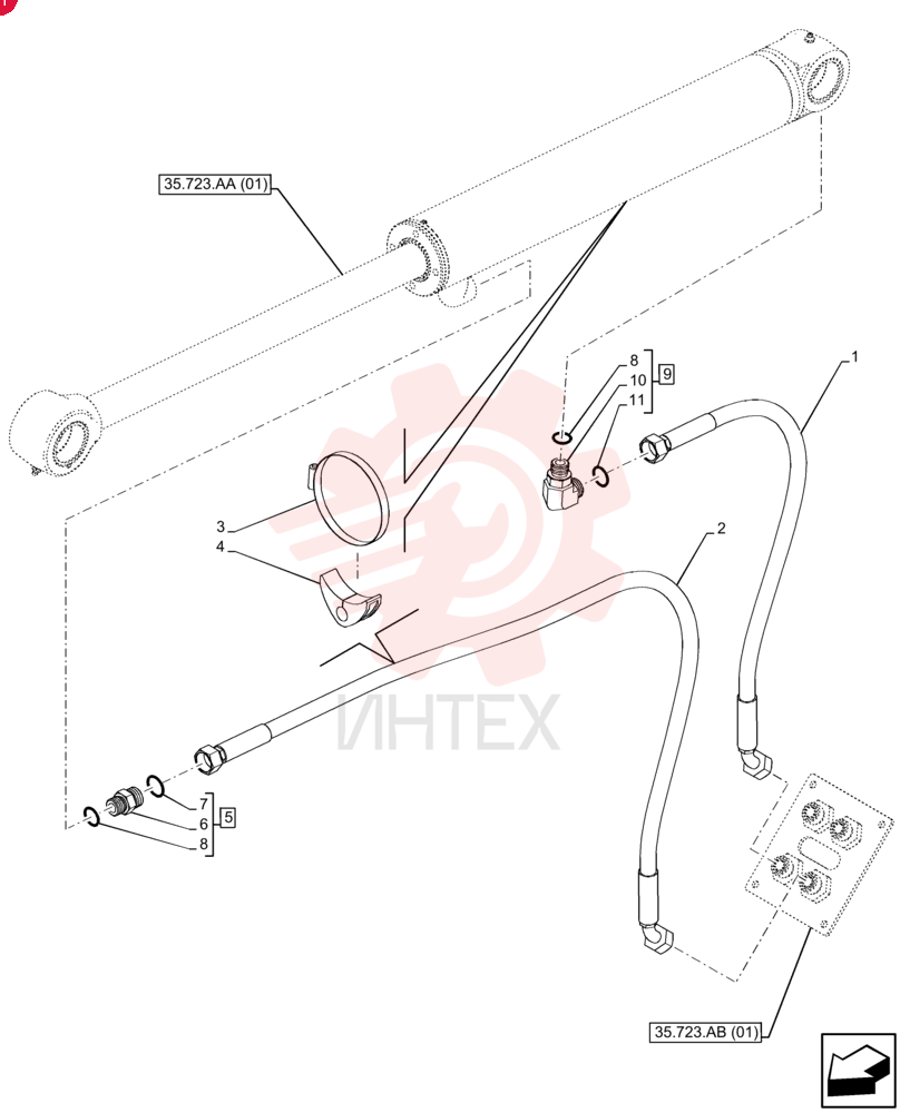 HYDRAULIC HOSE 47444864