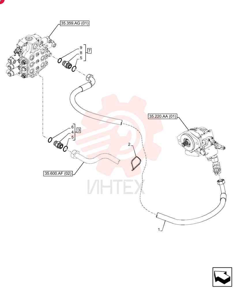 HYDRAULIC HOSE 47511117