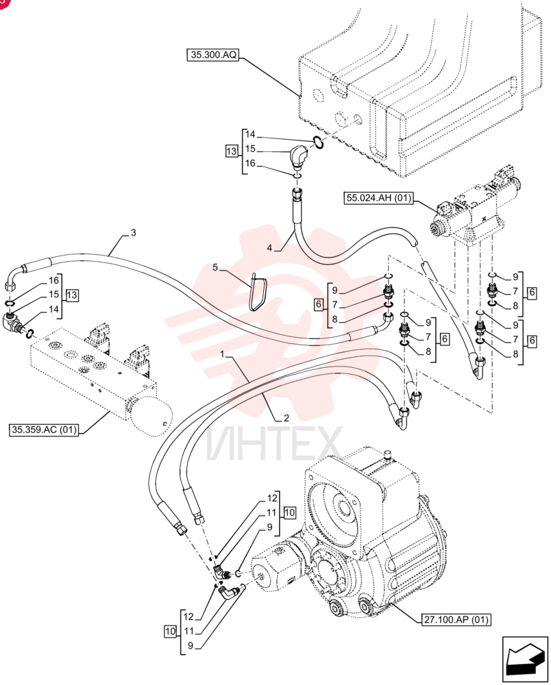 HYDRAULIC HOSE 47508536