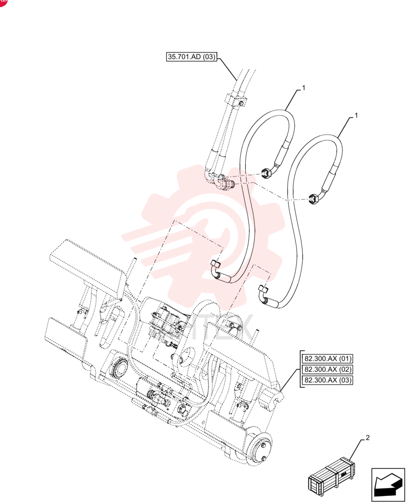 FLEXIBLE HOSE 47481733 (2)