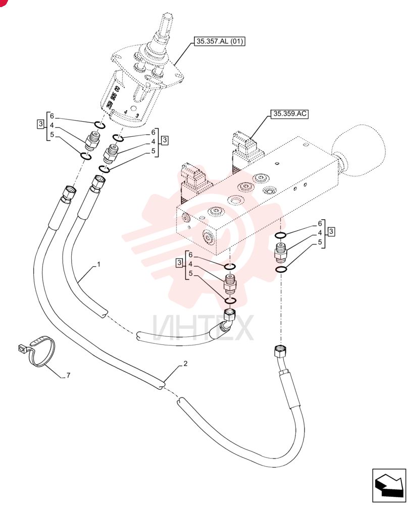 HYDRAULIC HOSE 47417945