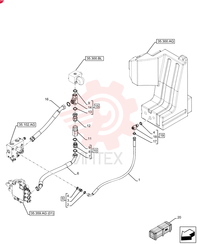 HYDRAULIC HOSE 47569265