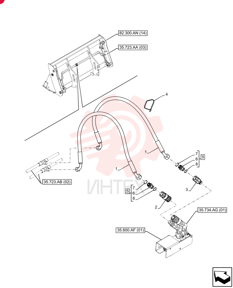 HYDRAULIC HOSE 47646580