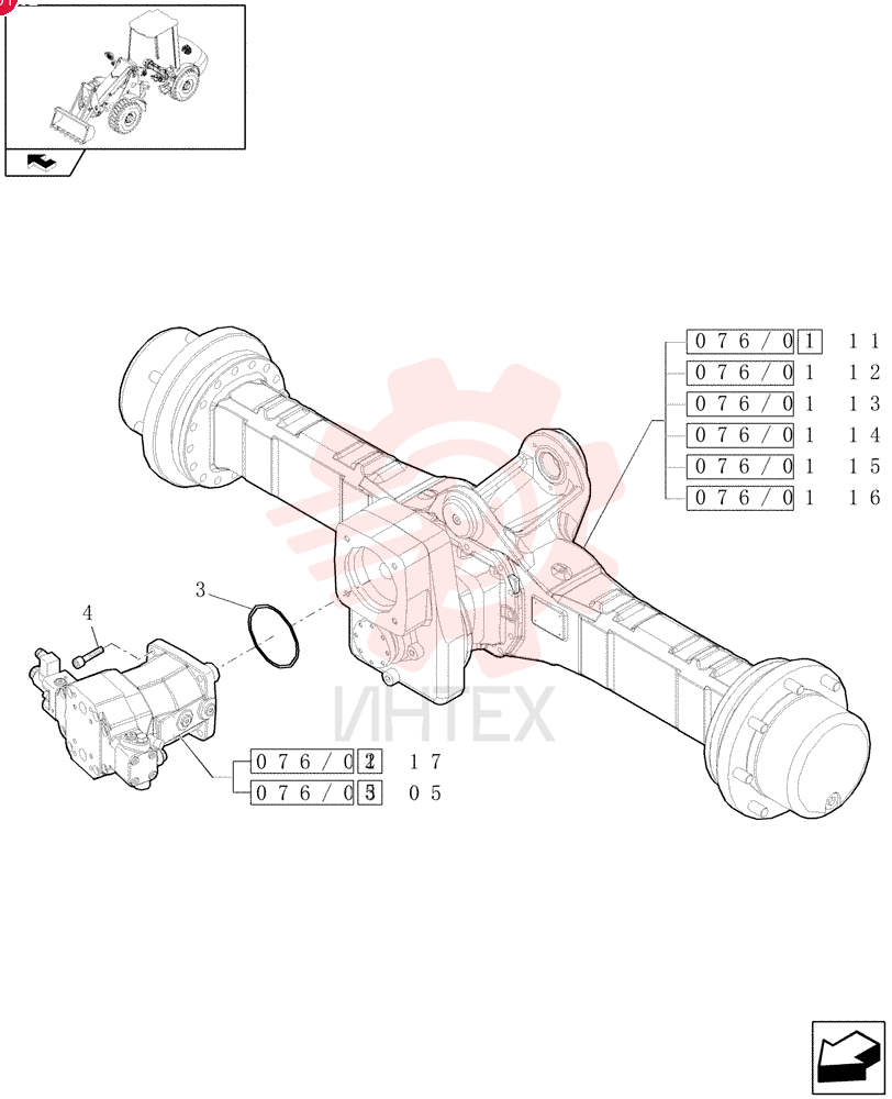 REAR AXLE 2813652