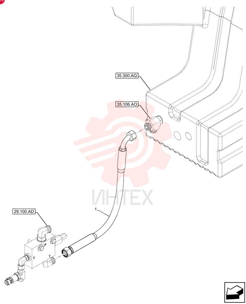 HYDRAULIC HOSE 47453091