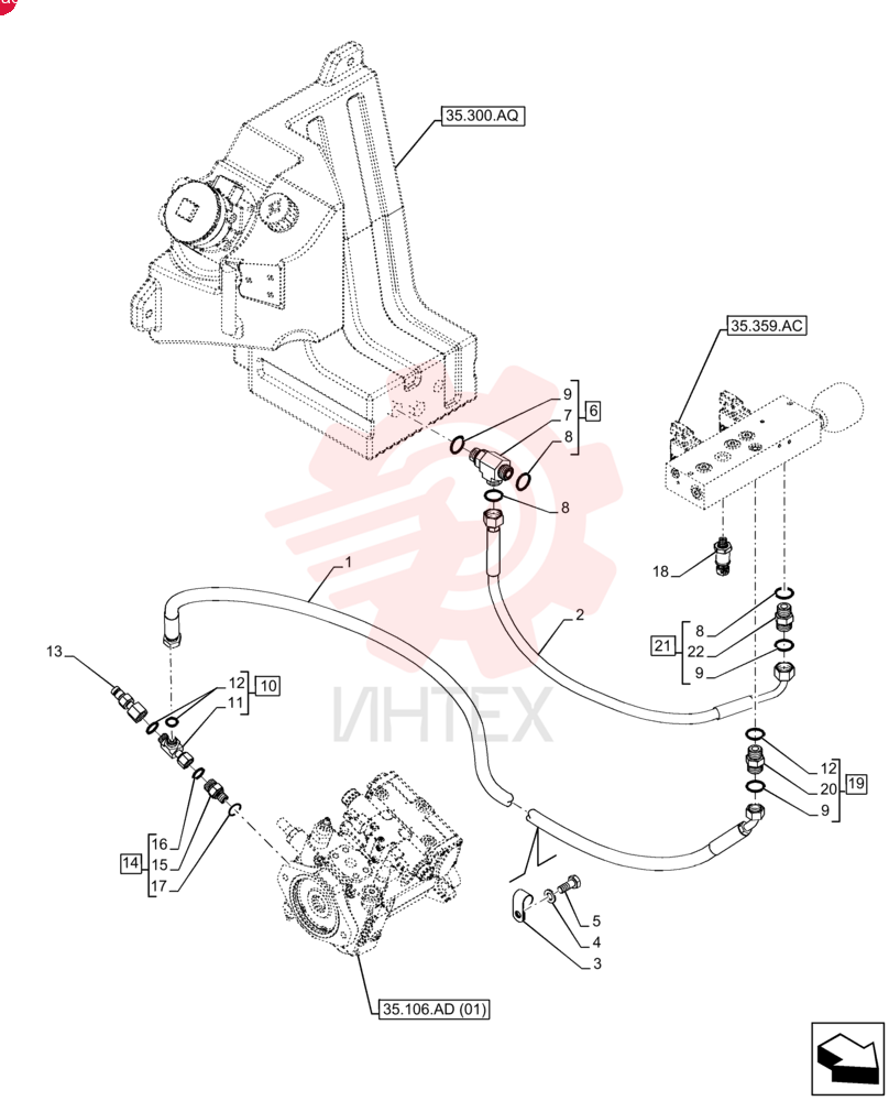 HYDRAULIC HOSE 47421405