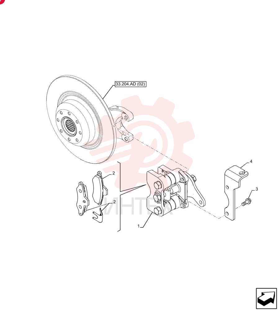 PARKING BRAKE 84583042