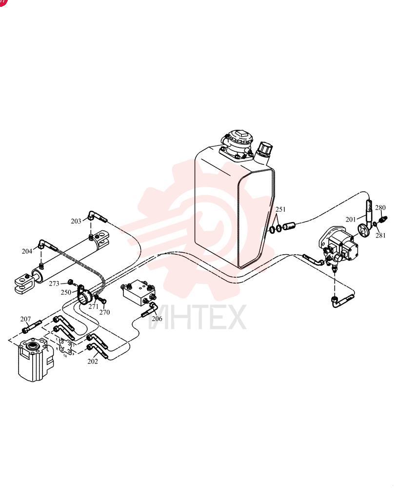 HYDRAULIC HOSE 2813911