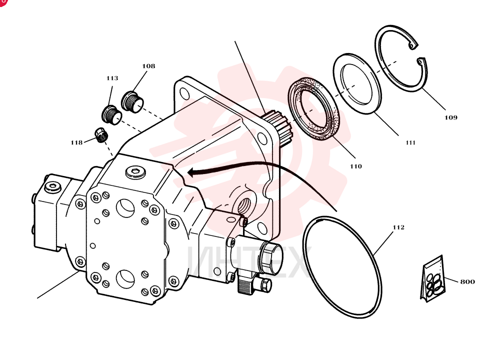 HYDRAULIC MOTOR 2813671 (2)