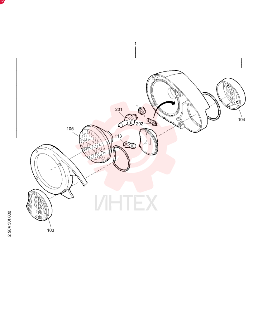 HEADLAMP 2929455