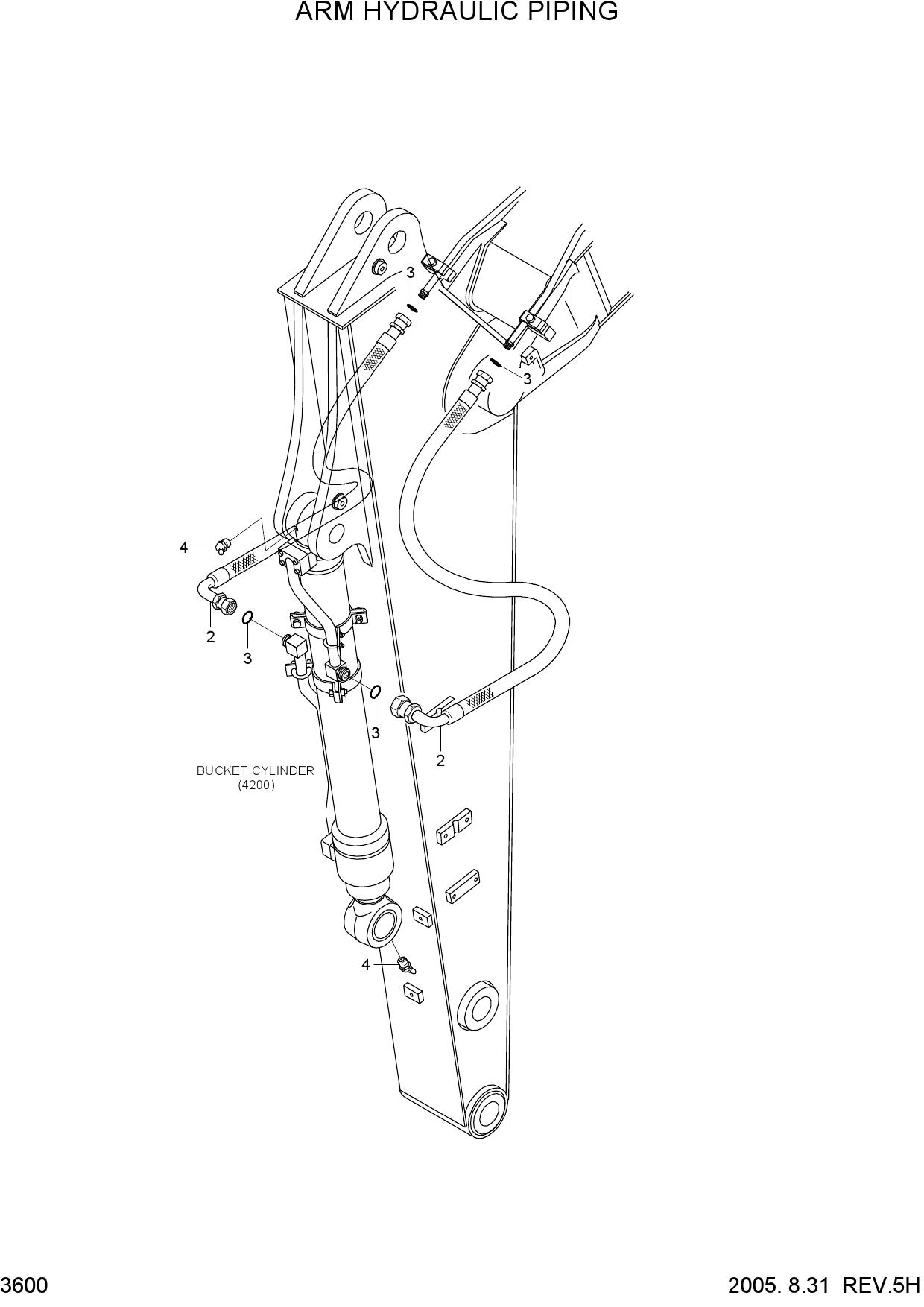 ARM HYDRAULIC PIPING