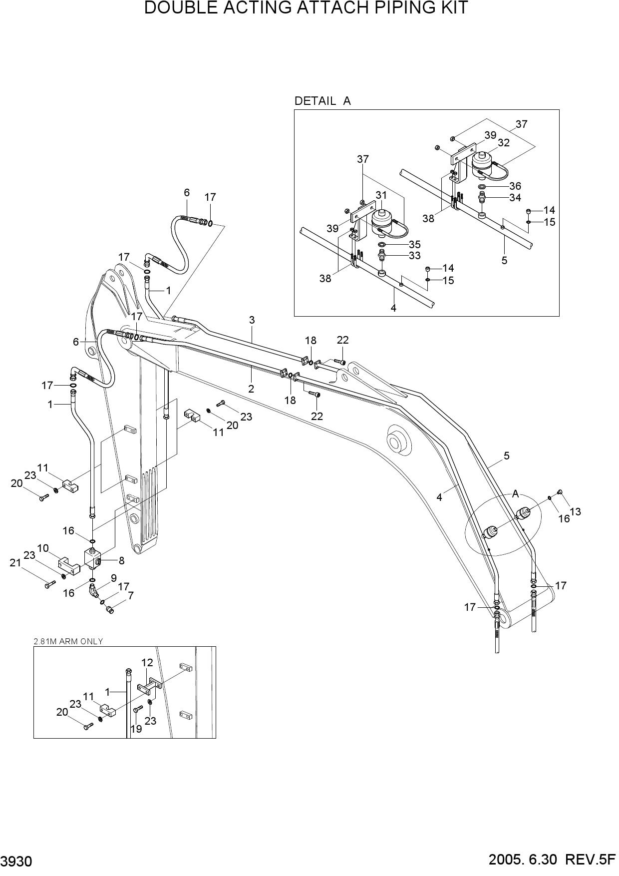 DOUBLE ACTING ATTACH PIPING KIT