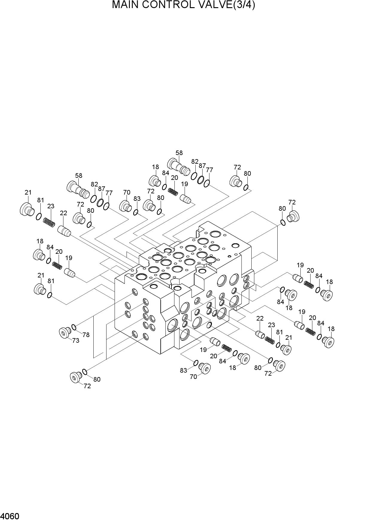 MAIN CONTROL VALVE(3/4, 1-BLOCK MCV)