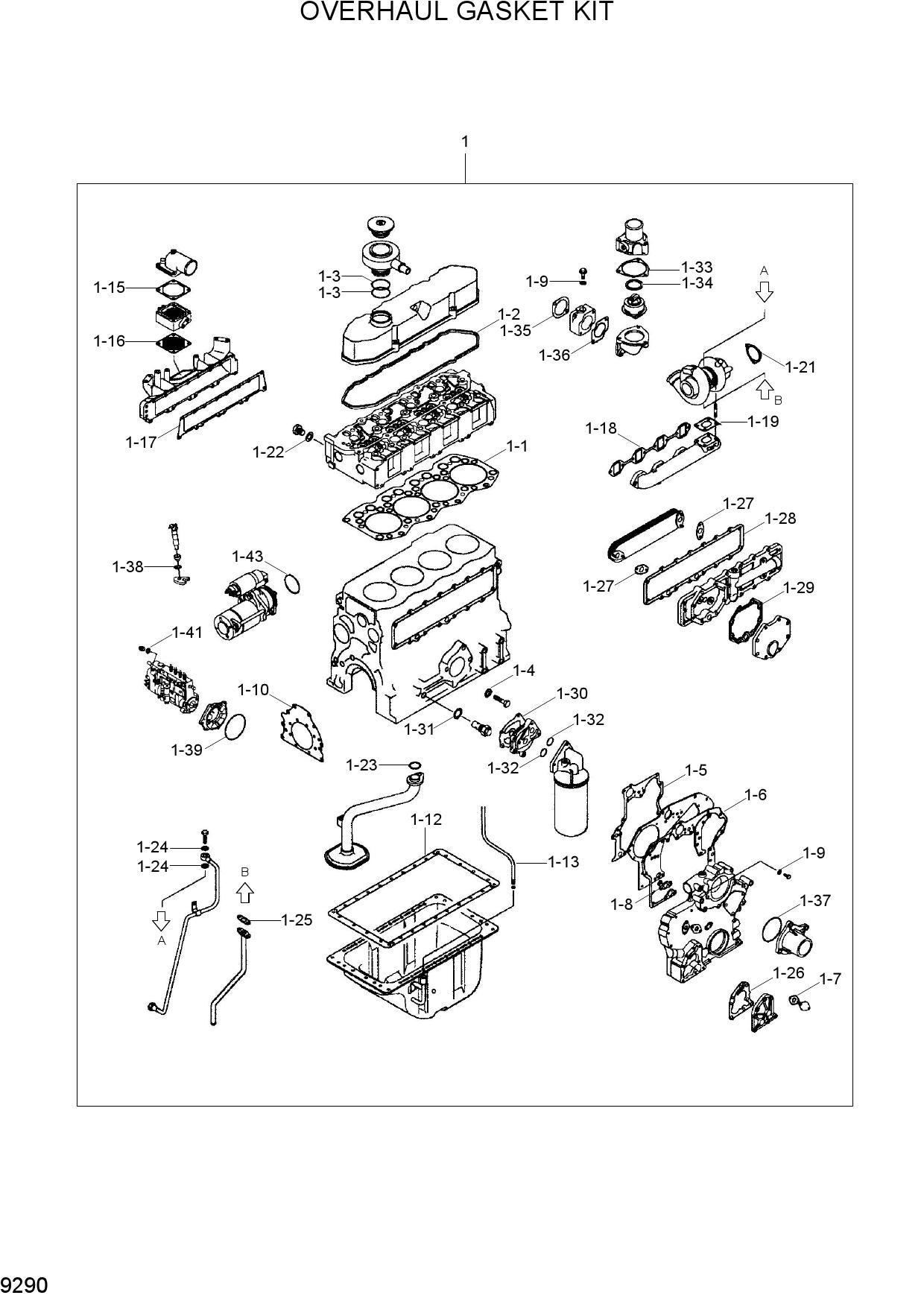 OVERHAUL GASKET KIT