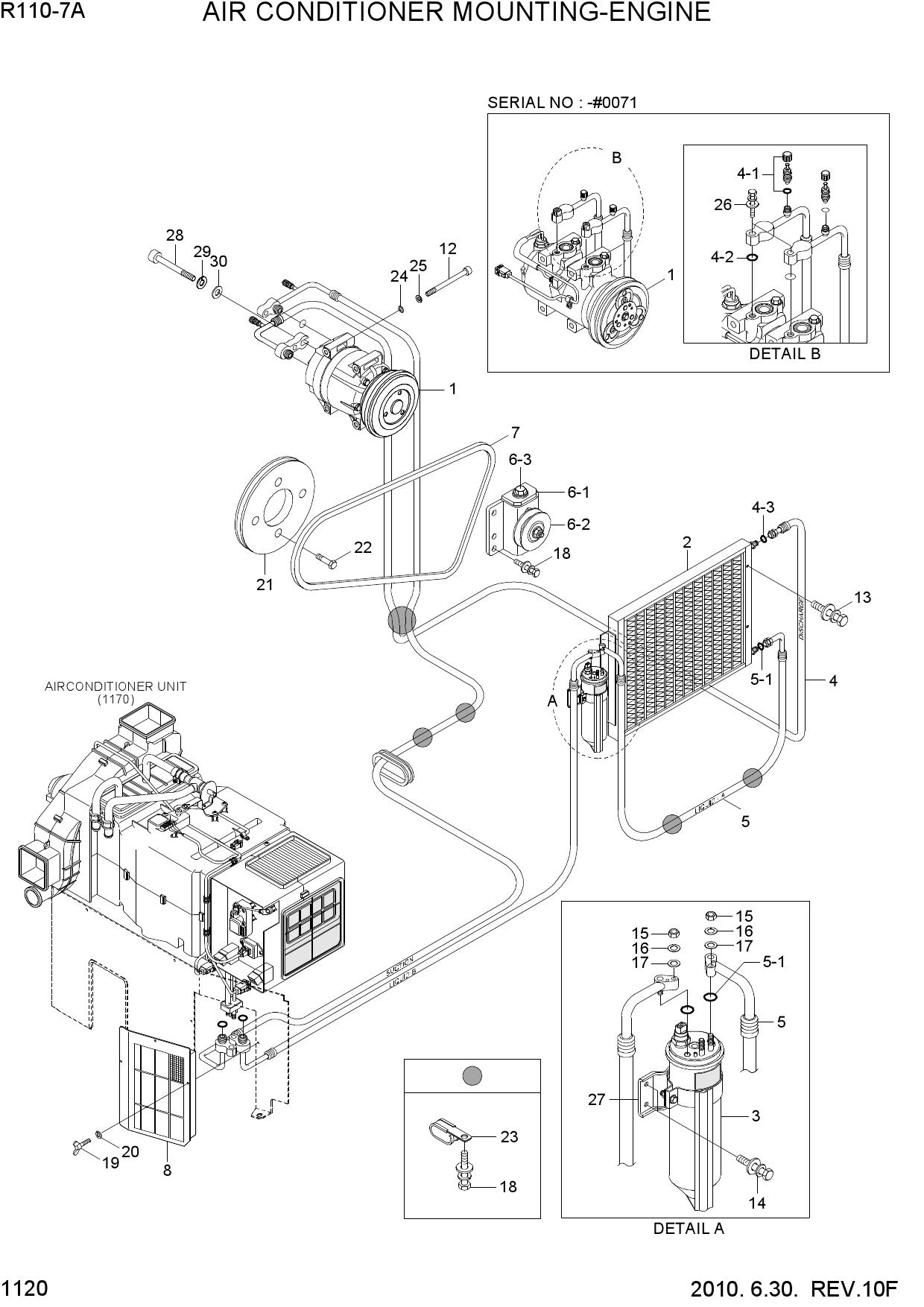 AIR CONDITIONER MOUNTING-ENGINE