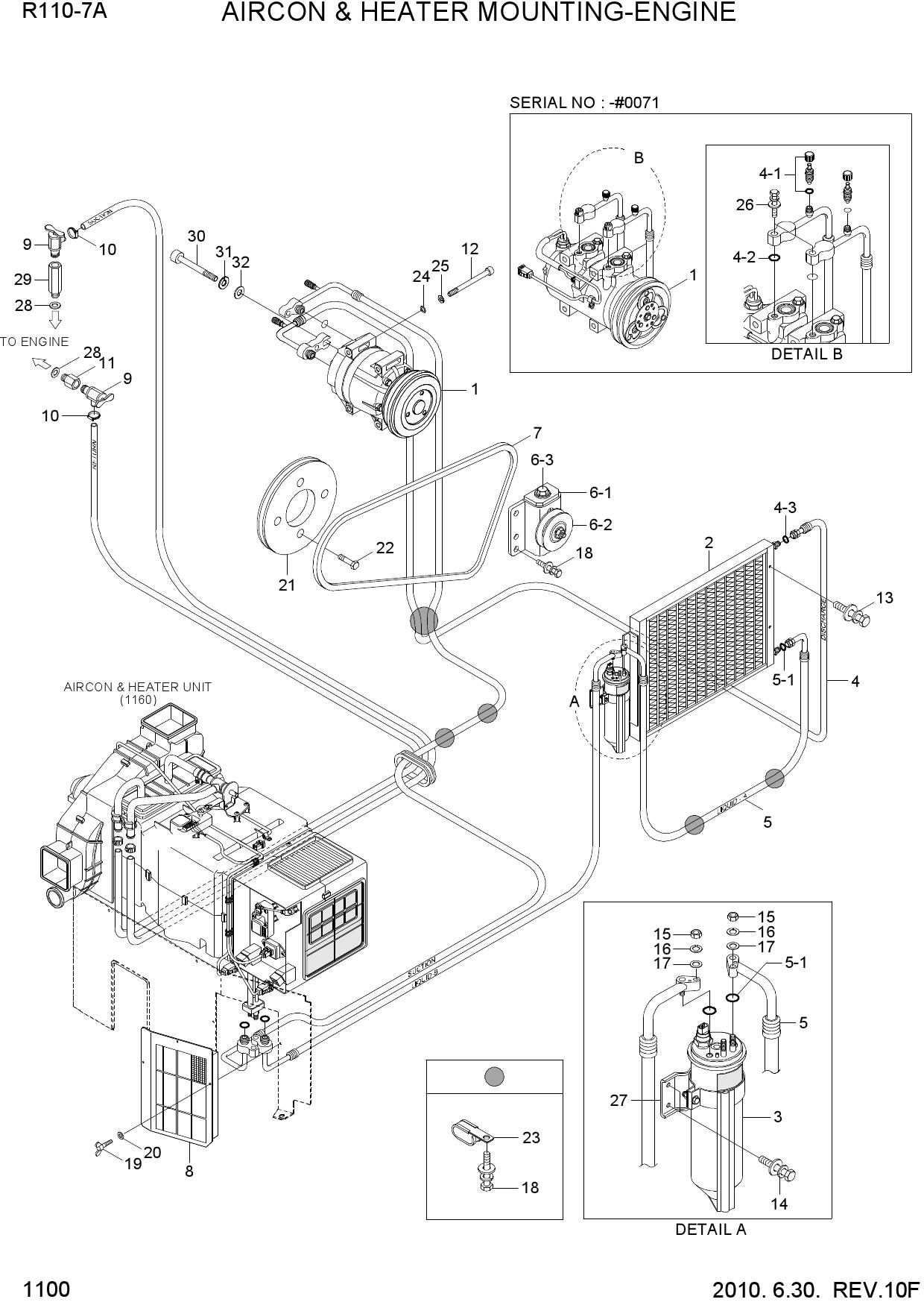 AIRCON & HEATER MOUNTING-ENGINE